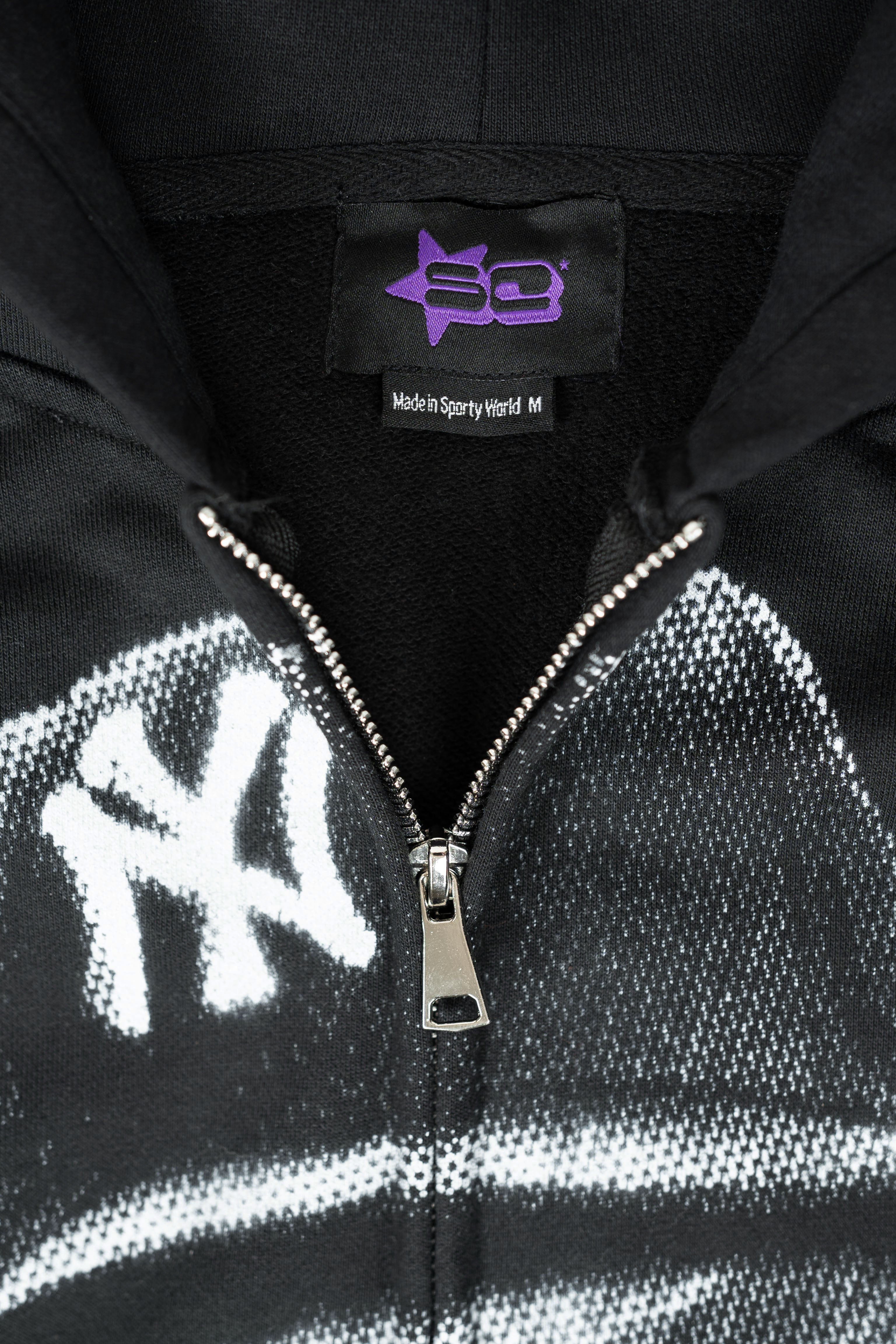 Goated Zip Up Hoodie (Black)